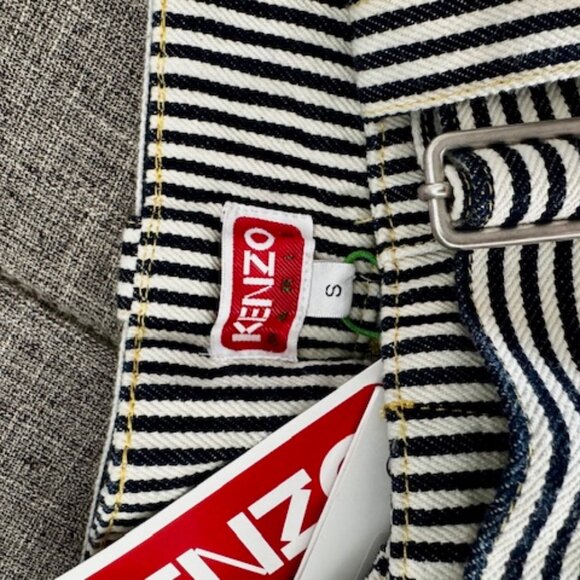 Kenzo Striped Army Straight Jeans, new with tags - Picture 6 of 6